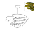 Bild in Galerie-Betrachter laden, Lotus Leaf Layered Glass Chandelier