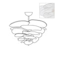 Charger l'image dans la visionneuse de la galerie, Lotus Leaf Layered Glass Chandelier