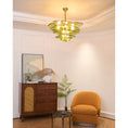 Bild in Galerie-Betrachter laden, Lotus Leaf Layered Glass Chandelier