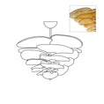Charger l'image dans la visionneuse de la galerie, Lotus Leaf Layered Glass Chandelier