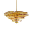 Bild in Galerie-Betrachter laden, Lotus Leaf Layered Glass Chandelier