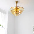 Charger l'image dans la visionneuse de la galerie, Lotus Leaf Layered Glass Chandelier