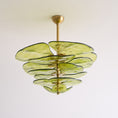 Bild in Galerie-Betrachter laden, Lotus Leaf Layered Glass Chandelier