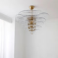 Bild in Galerie-Betrachter laden, Lotus Leaf Layered Glass Chandelier