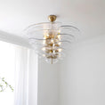 Bild in Galerie-Betrachter laden, Lotus Leaf Layered Glass Chandelier
