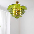 Bild in Galerie-Betrachter laden, Lotus Leaf Layered Glass Chandelier