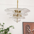 Bild in Galerie-Betrachter laden, Lotus Leaf Layered Glass Chandelier