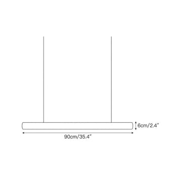 Liorvane Alabaster Linear Pendant Lamp – detail 3 — Dimension drawings 1
