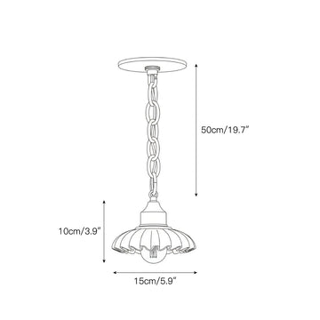 Lola Pendant Lamp – detail 3 — Dimension drawings 1