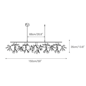 Heracleum Chandelier – detail 7 — Dimension drawings 4