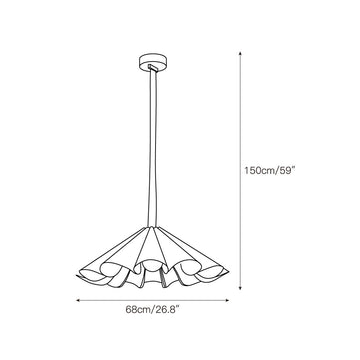 Lora Pendant Lamp – detail 4 — Dimension drawings 2