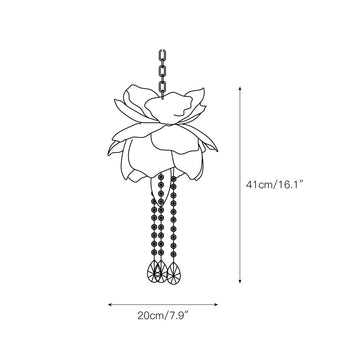 Lotus Feldman Pendant Lamp – detail 3 — Dimension drawings 1