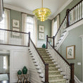 Load image into Gallery viewer, Lotus Leaf Layered Glass Chandelier