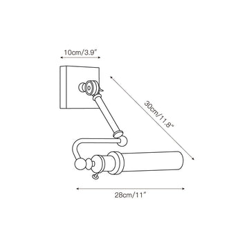 Luca Wall Lamp – detail 3 — Dimension drawings 1