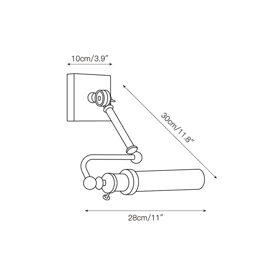 Luca Wall Lamp – detail 3 — Dimension drawings 1