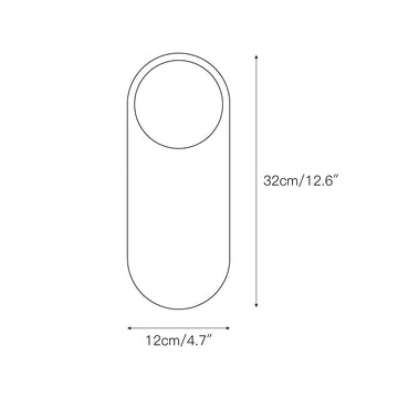 Lucie Marble Wall Lamp – detail 3 — Dimension drawings 1