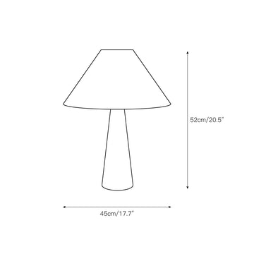 Lulu Travertine Table Lamp – detail 3 — Dimension drawings 1