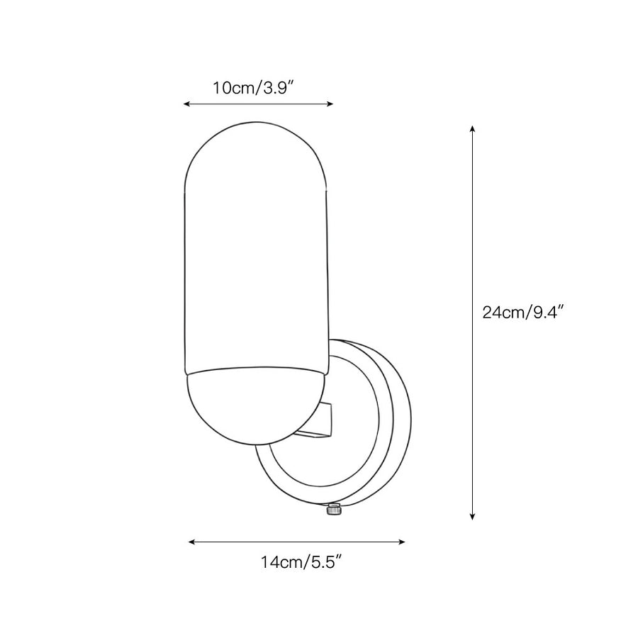 Lumeers Alabaster Wall Lamp – detail 3 — Dimension drawings 1