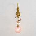 Load image into Gallery viewer, Evelyn Glass Rose Wall Sconce