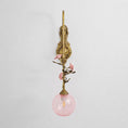 Load image into Gallery viewer, Evelyn Glass Rose Wall Sconce