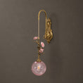 Load image into Gallery viewer, Evelyn Glass Rose Wall Sconce