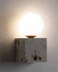 Load image into Gallery viewer, Lunas Terrazzo Cube Wall Sconce