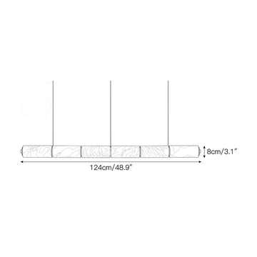 Lunvex Alabaster Linear Pendant Lamp – detail 6 — Dimension drawings 4