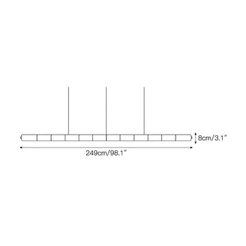 Lunvex Alabaster Linear Pendant Lamp – detail 10 — Dimension drawings 8