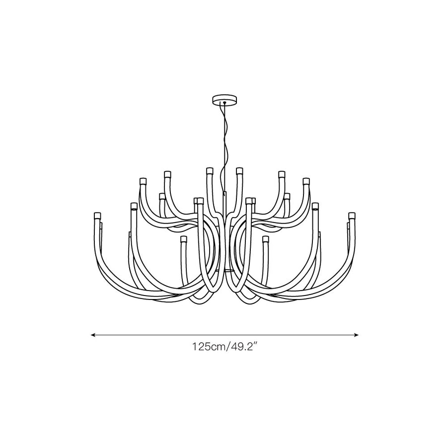 Luxor Chandelier – detail 5 — Dimension drawings 3