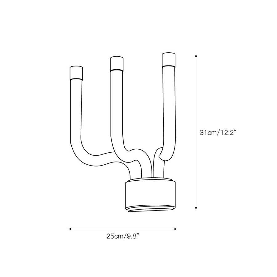Luxor Wall Lamp – detail 4 — Dimension drawings 2