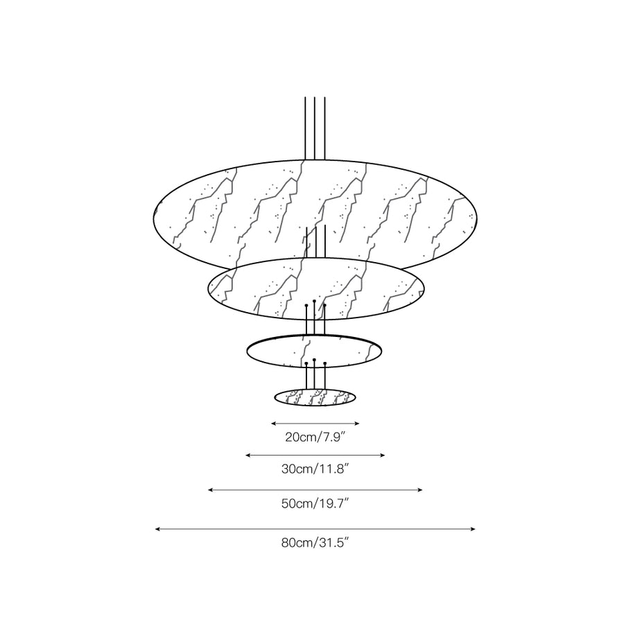Sistema Macchina Chandelier – detail 5 — Dimension drawings 3