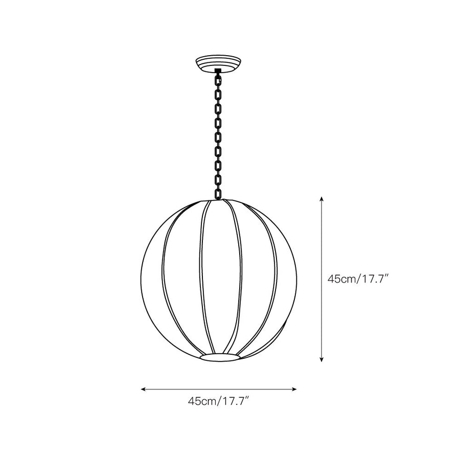 Made Kenroy Pendant Lamp – detail 3 — Dimension drawings 1