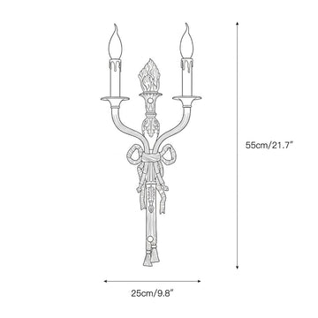Madeleine Brass Wall Lamp – detail 5 — Dimension drawings 1