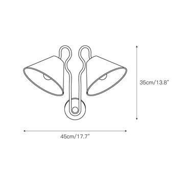 Madelyn Wall Lamp – detail 3 — Dimension drawings 1
