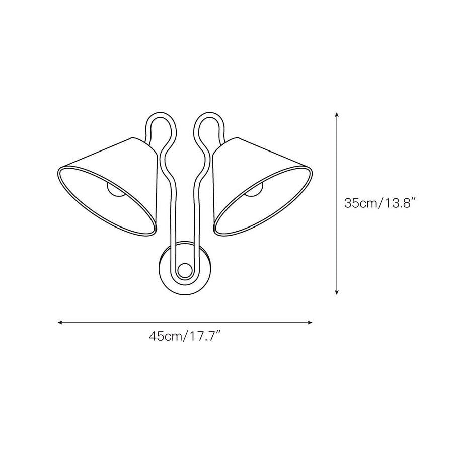 Madelyn Wall Lamp – detail 3 — Dimension drawings 1