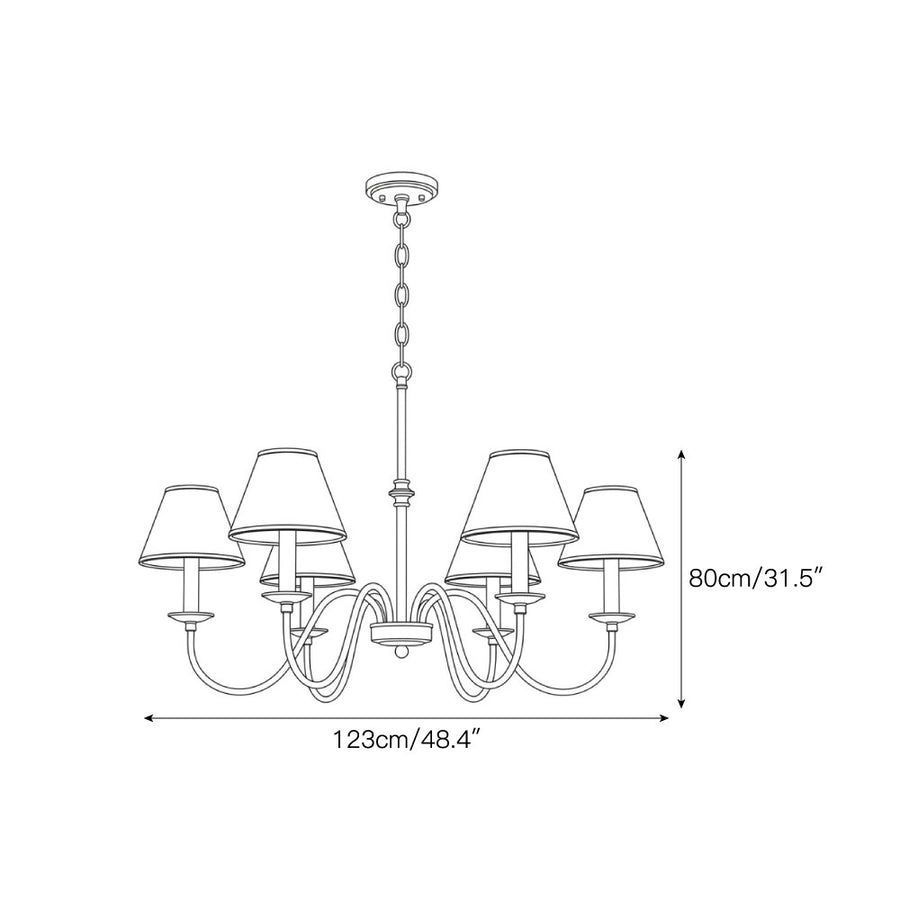 Magdalene Chandelier – detail 3 — Dimension drawings 1