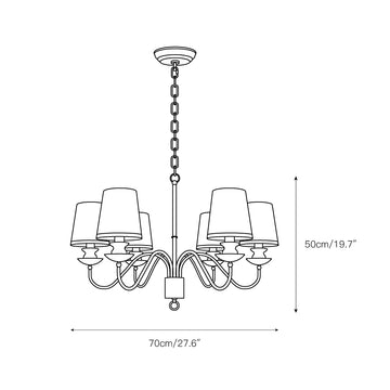 Maglio Chandelier – detail 3 — Dimension drawings 1