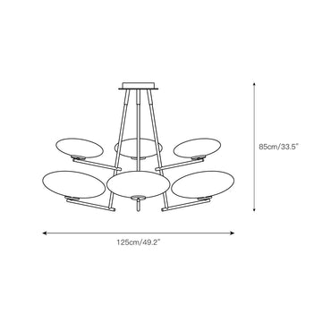 Mami Ceiling Lamp – detail 3 — Dimension drawings 1