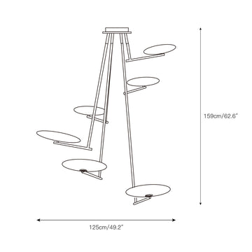 Mami Ceiling Lamp – detail 4 — Dimension drawings 2