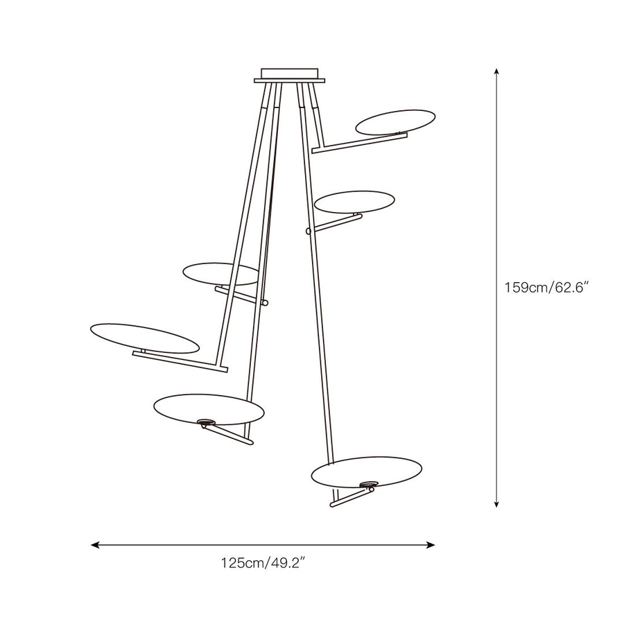 Mami Ceiling Lamp – detail 4 — Dimension drawings 2