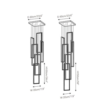 Marazi LED Pendant Light – detail 5 — Dimension drawings 3