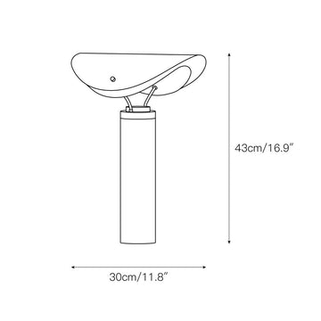 Sompex Marble Table Lamp – detail 3 — Dimension drawings 1