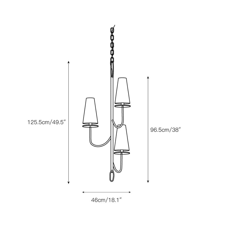 Marcel Chandelier – detail 4 — Dimension drawings 1