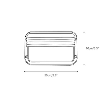 Marine Outdoor Sconce – detail 6 — Dimension drawings 4
