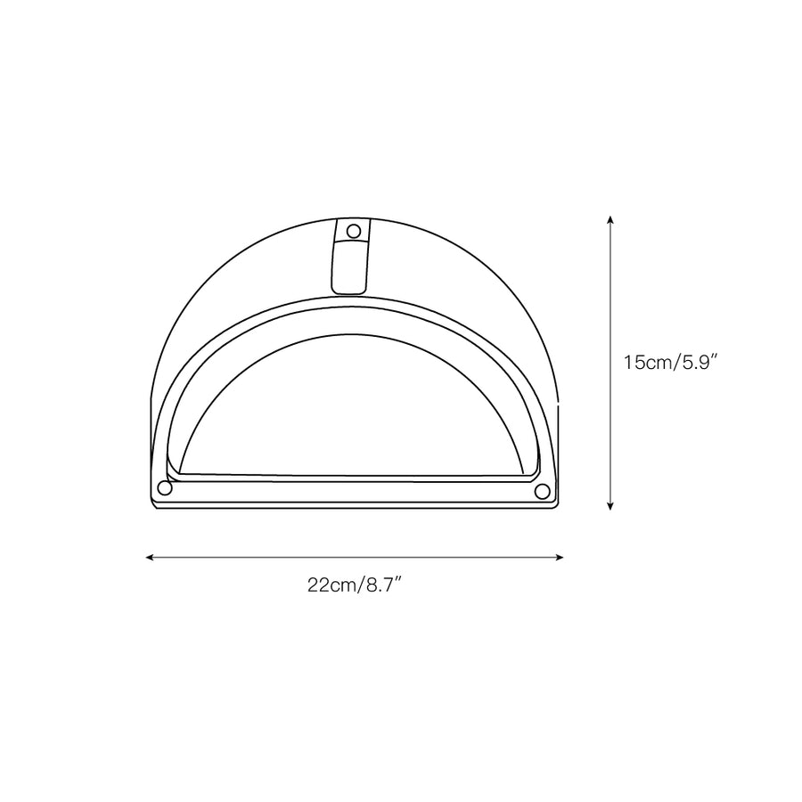 Marine Outdoor Sconce – detail 8 — Dimension drawings 6