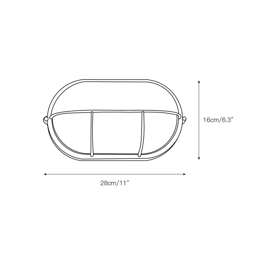 Marine Outdoor Sconce – detail 10 — Dimension drawings 8