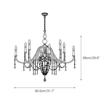 Mariposa Chandelier – detail 6 — Dimension drawings 4
