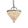 Load image into Gallery viewer, Crystal Inverted Pyramid Chandelier