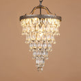 Load image into Gallery viewer, Crystal Inverted Pyramid Chandelier