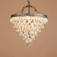 Load image into Gallery viewer, Crystal Inverted Pyramid Chandelier